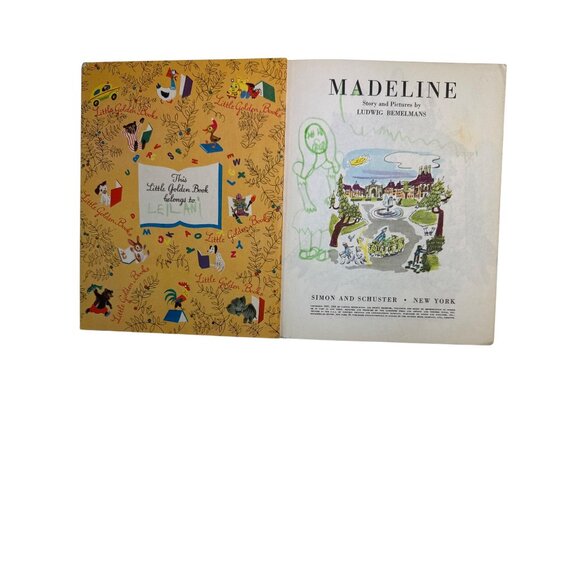 Madeline Ludwig Bemelmans 1954 1st Edition A Childrens A Little Golden Book LGB - Picture 5 of 16